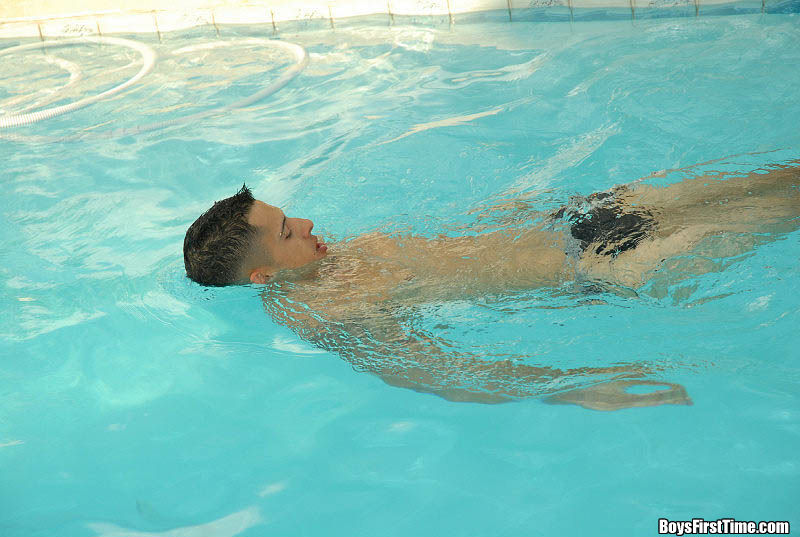 Gay Jerking Off By Pool